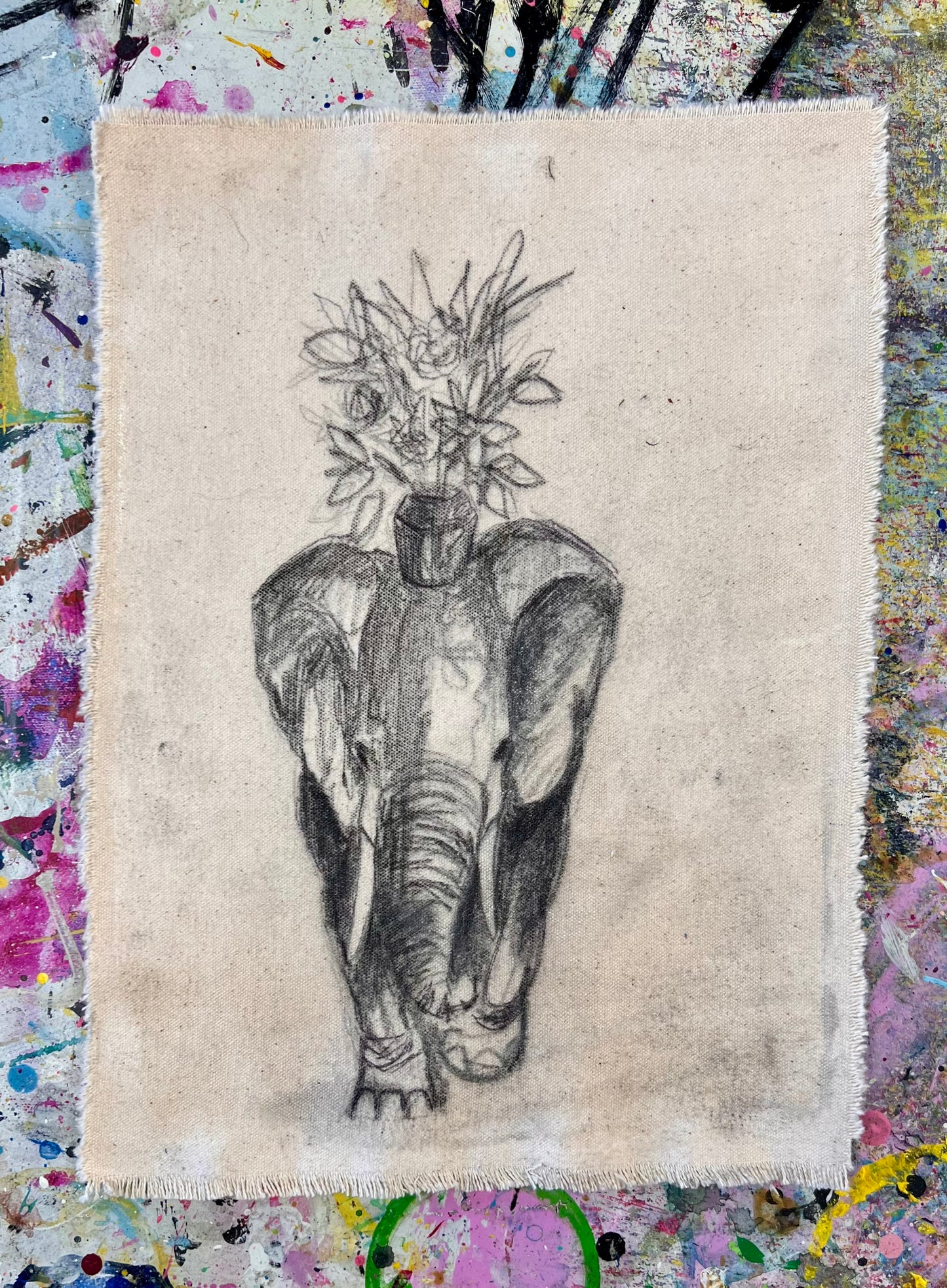Thank You Flowers / Garden Elephant Sketch / Sunday Collection / September 2025