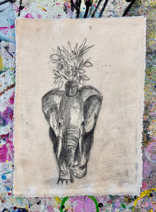 Thank You Flowers / Garden Elephant Sketch / Sunday Collection / September 2025