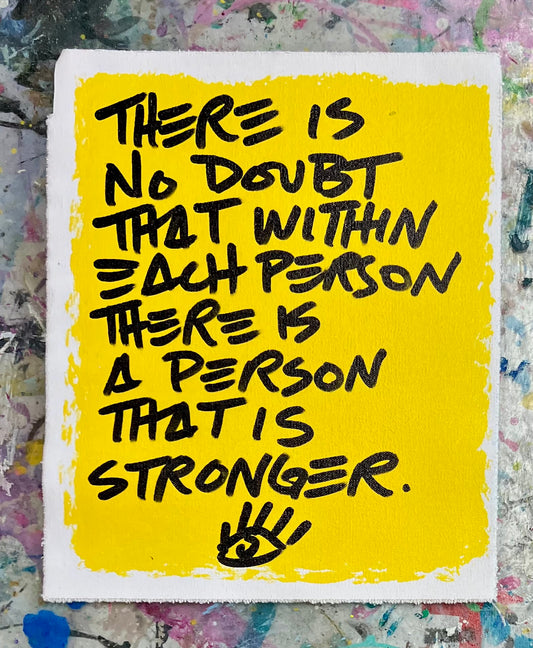 Person Stronger / Black & Yellow Mantra 3 / September 2024