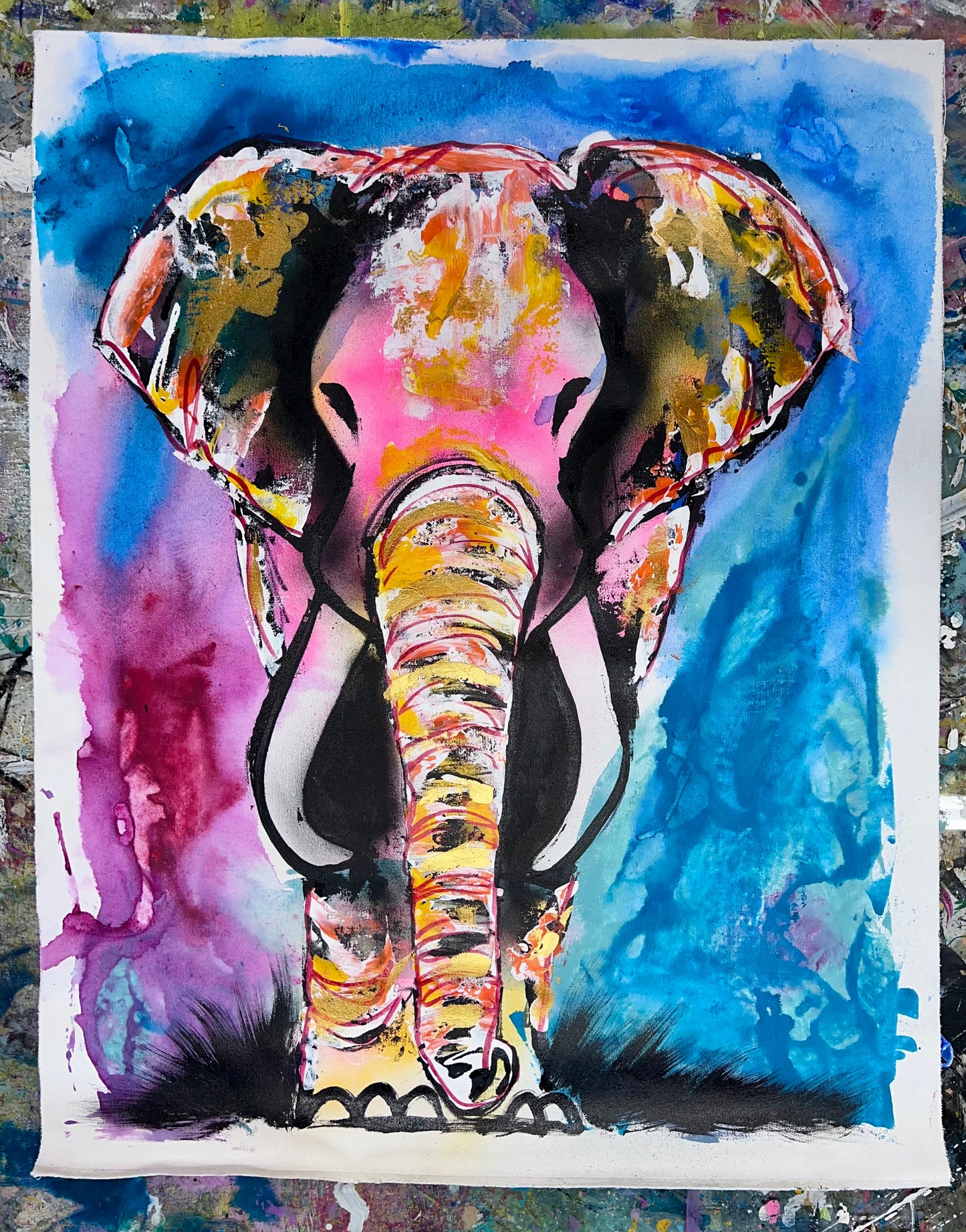 Wishful Thinker / Watercolor Elephant / August 2024