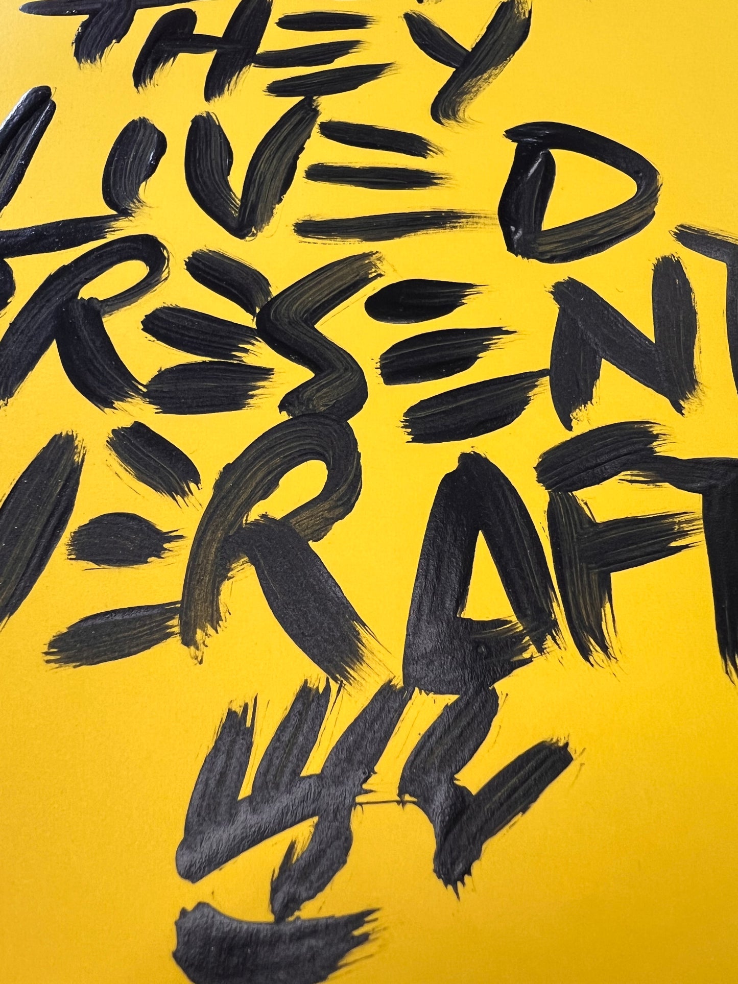 Presently Ever After 1 / Black & Yellow Archival Paper Mantra / BOGO Originals / August 2025
