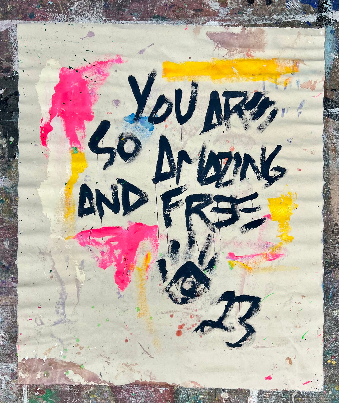 Amazing and Free / Sunflower Abstract / Wednesday Refresh / February 2026