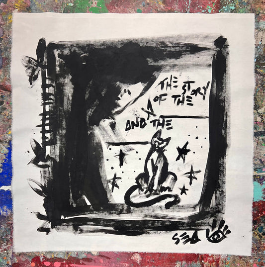 The Story of the Cat / Black & White Sketch / June 2025