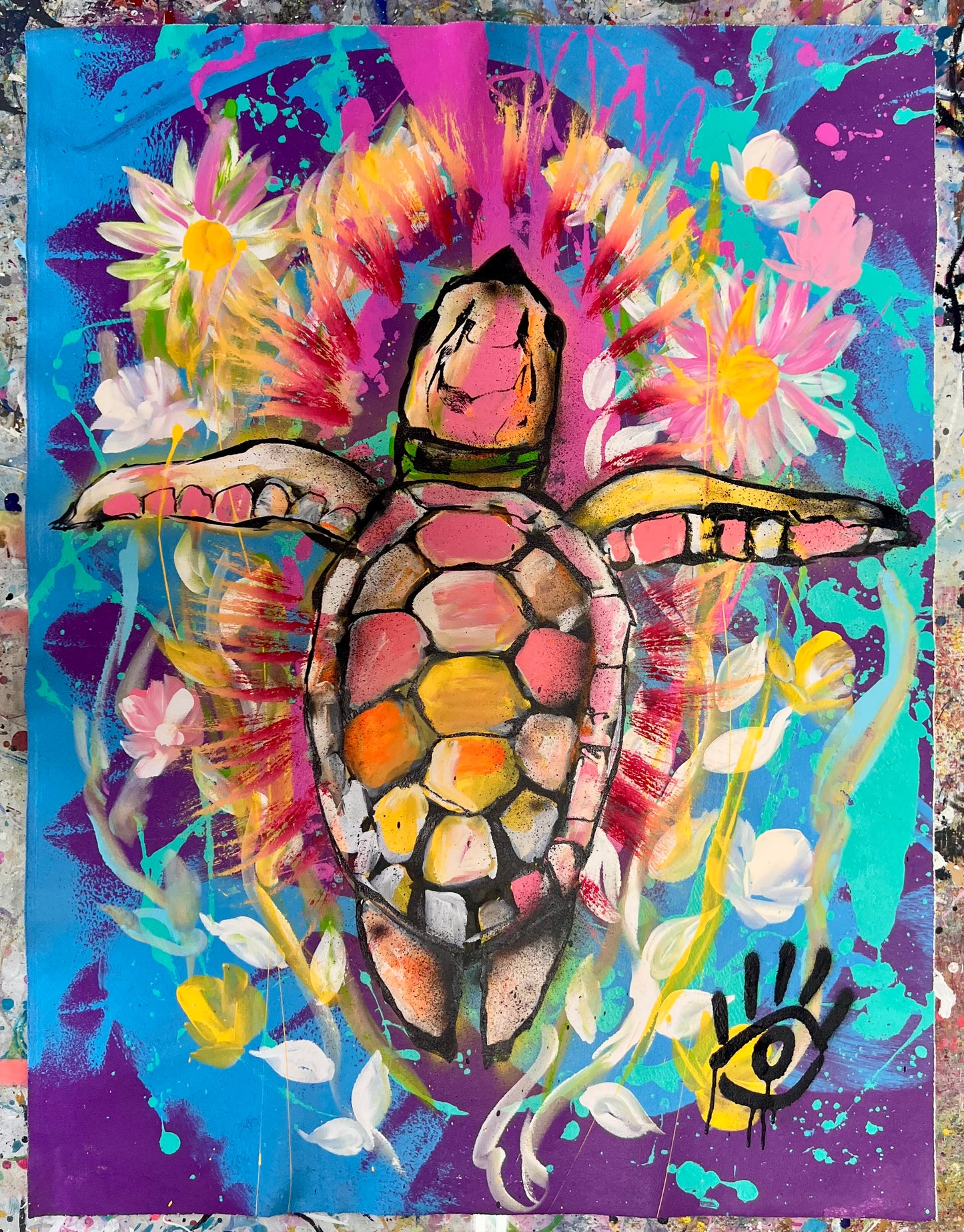 Stay in Flow / Abstract Sea Turtle / August 2026