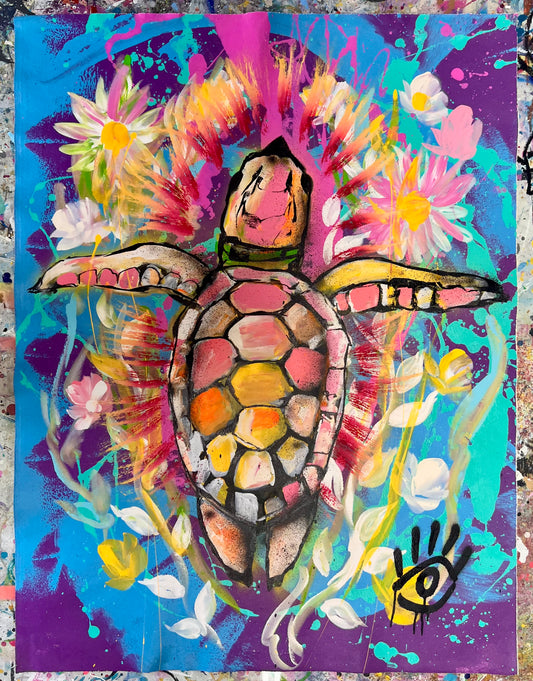 Stay in Flow / Abstract Sea Turtle / August 2026