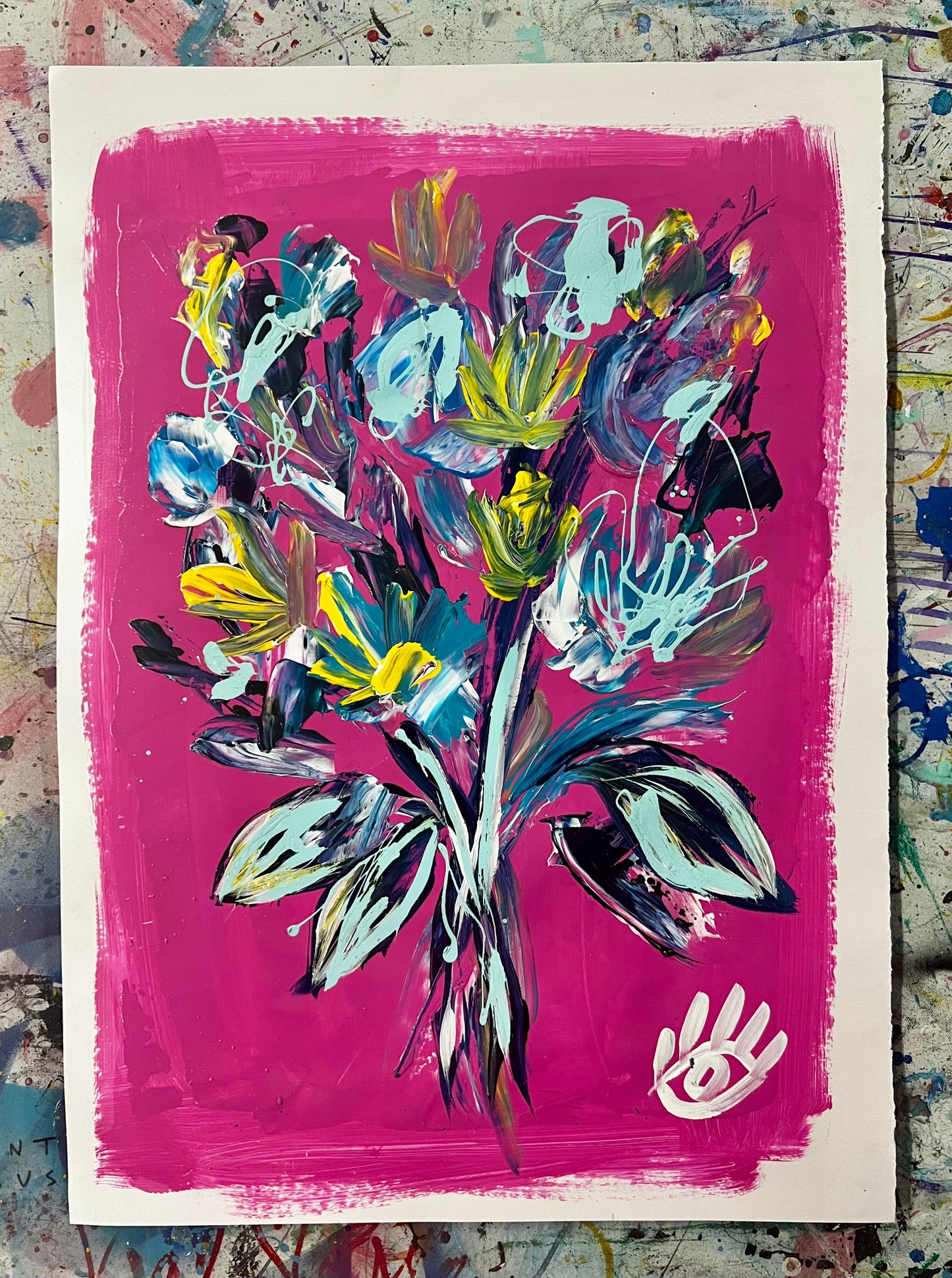 Gracious Through Gladness / Fuchsia / Archival Paper Bouquet / Sunday Collection / January 2026