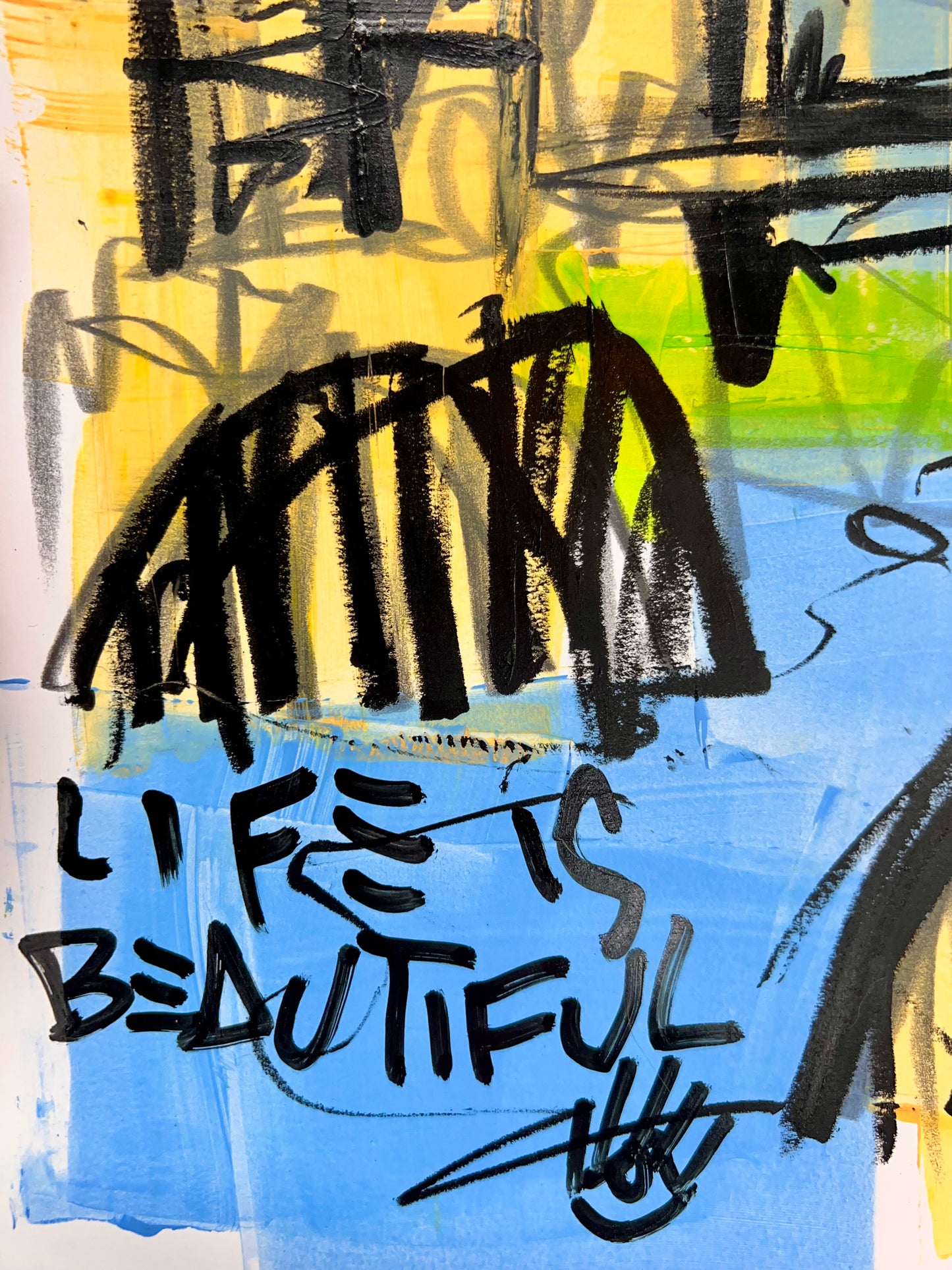 Life is Beautiful Skyline Sketch / Archival Paper / May 2025