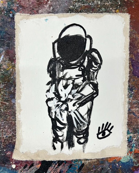 Black & White Astronaut Sketch / Wednesday Refresh / January 2026