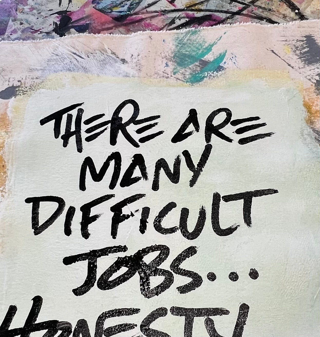 Honesty Not Difficult / Abstract Background / Mantra / April 2026