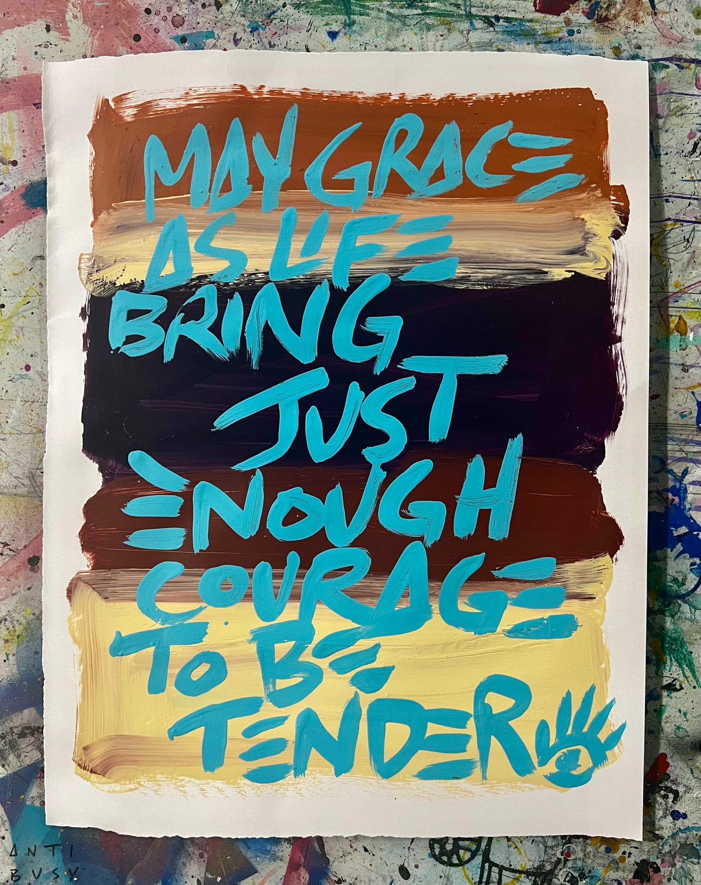 Courage to be Tender / Seashore / Archival Paper Mantra / Sunday Collection / January 2026