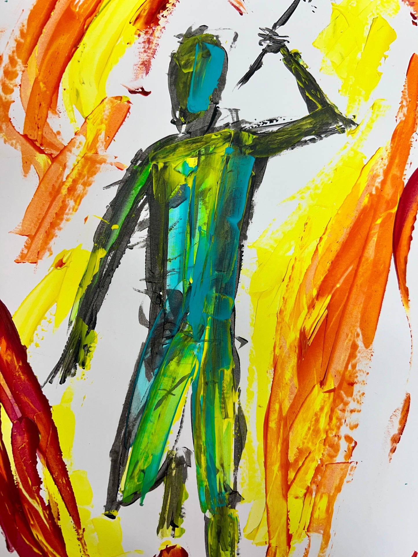 The Treasure Within / Traveler / Mixed-Media on Archival Paper / November 2023