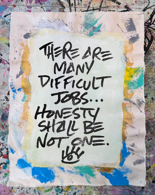 Honesty Not Difficult / Abstract Background / Mantra / April 2026