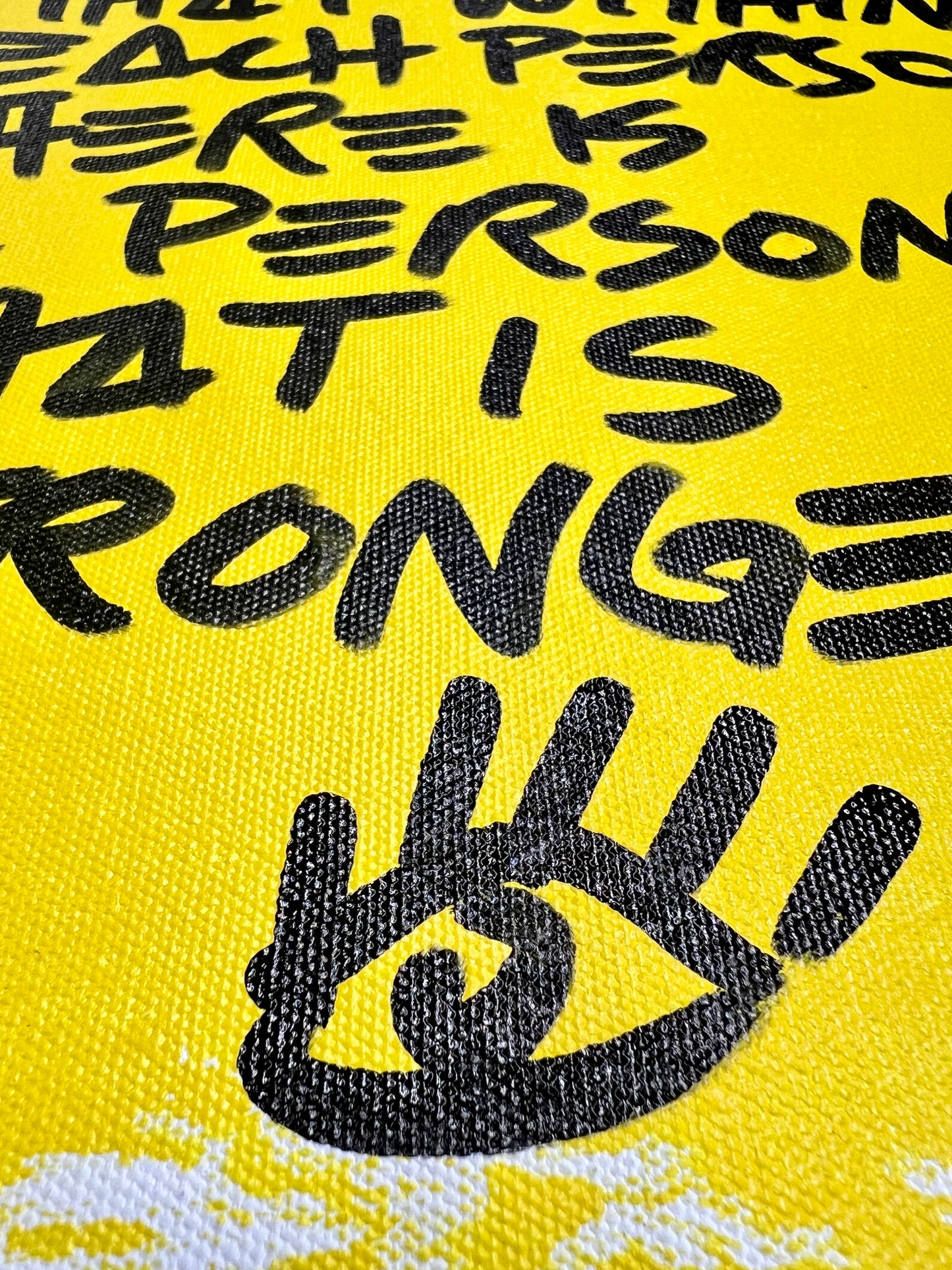 Person Stronger / Black & Yellow Mantra 3 / September 2024