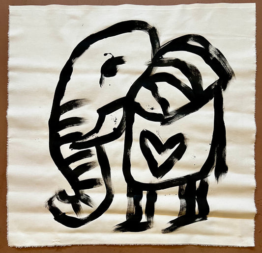 Black and White Cave Elephant / Farewell 2025 Collection