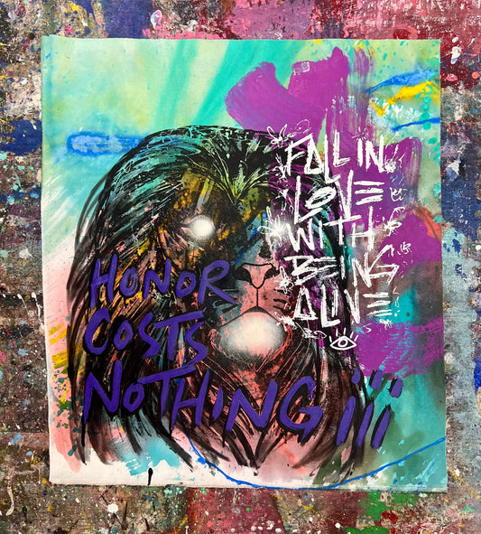 Honor Costs Nothing + Being Alive / Vintage Screenprint Lion / Wednesday Refresh / July 2025
