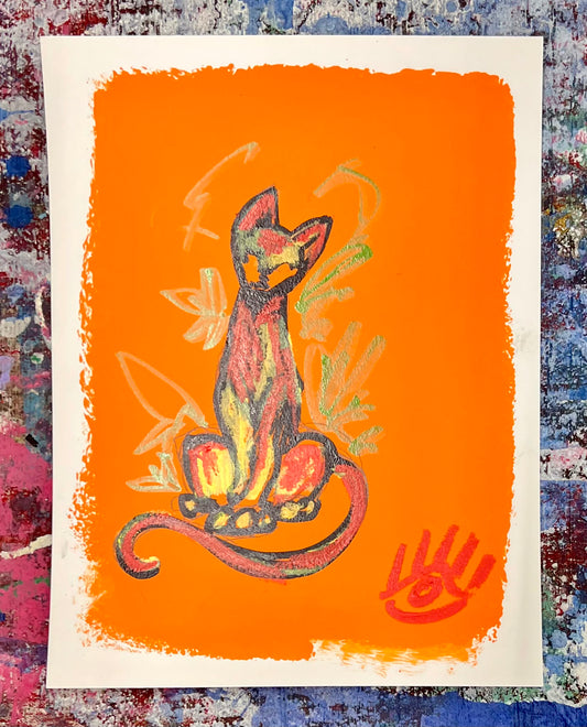 Cat Sketch / Archival Paper / Sunday Collection / August 2025