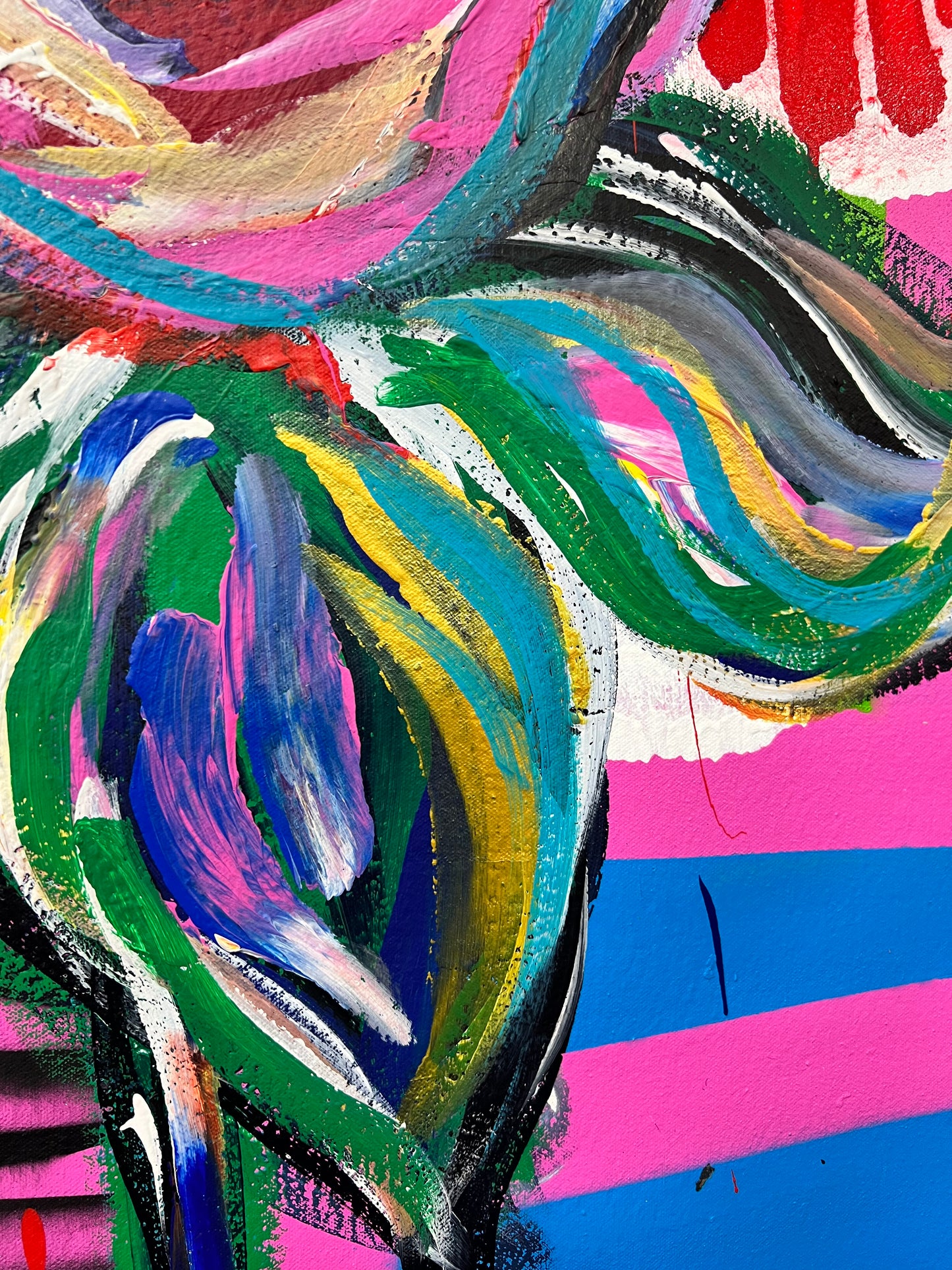 Fall In Love With Being Alive / Abstract Rose / Pink / Featured Originals / May 2026