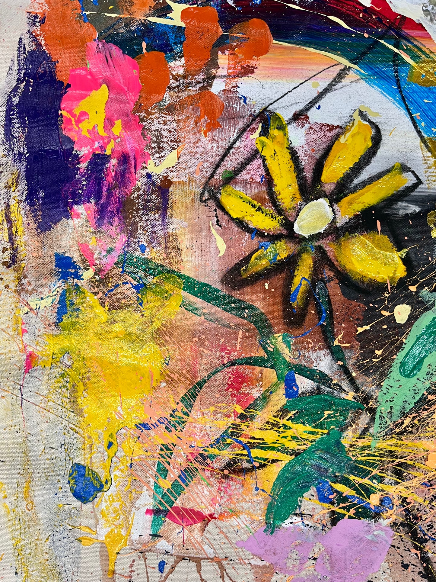 Amazing and Free / Sunflower Abstract / Wednesday Refresh / February 2026