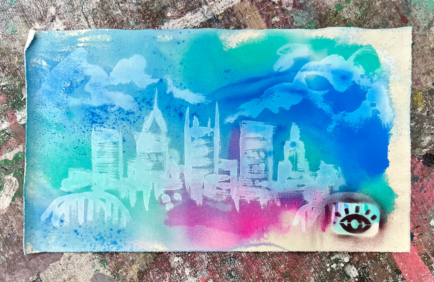 One Day at a Time / Color Wash Minimalist Skyline / Wednesday Refresh / February 2026