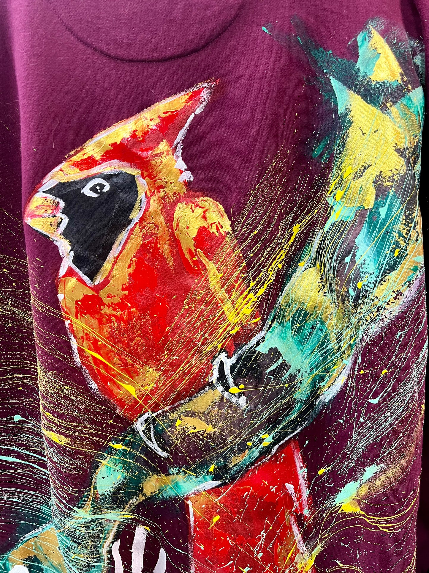 One Day at a Time/ Cardinal Pocket Crew Neck / February 2024