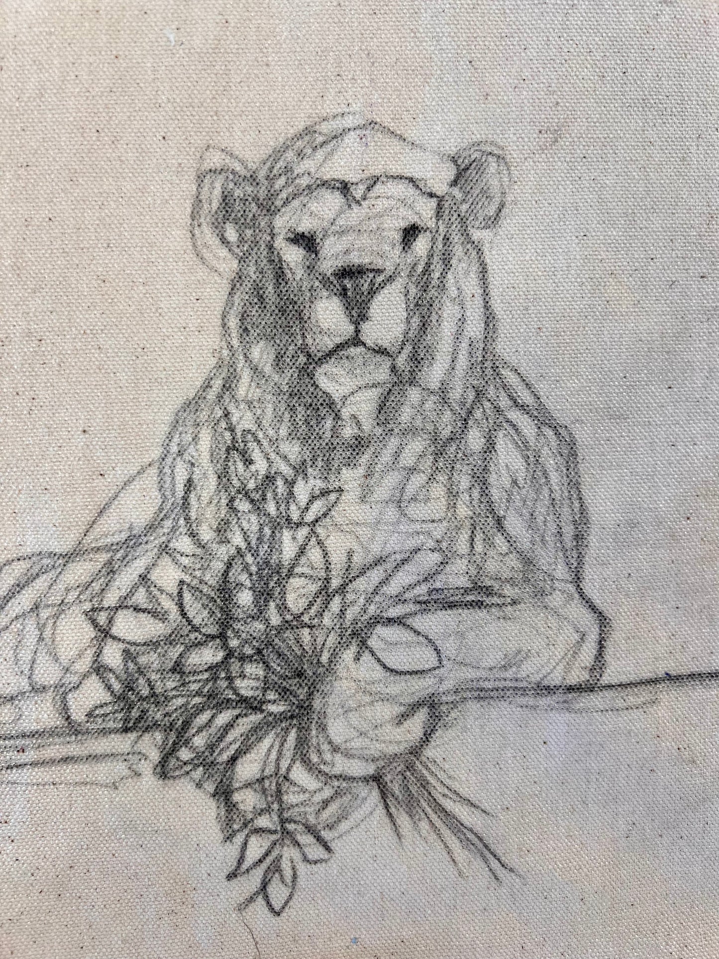 Sing Quietly / Lounging Lion Sketch / Sunday Collection / September 2025