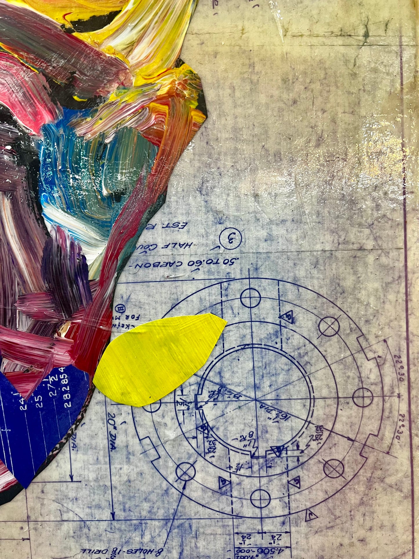 The Yearning Heart / Heart & Blueprint Collage / Sunday Collection / January 2026