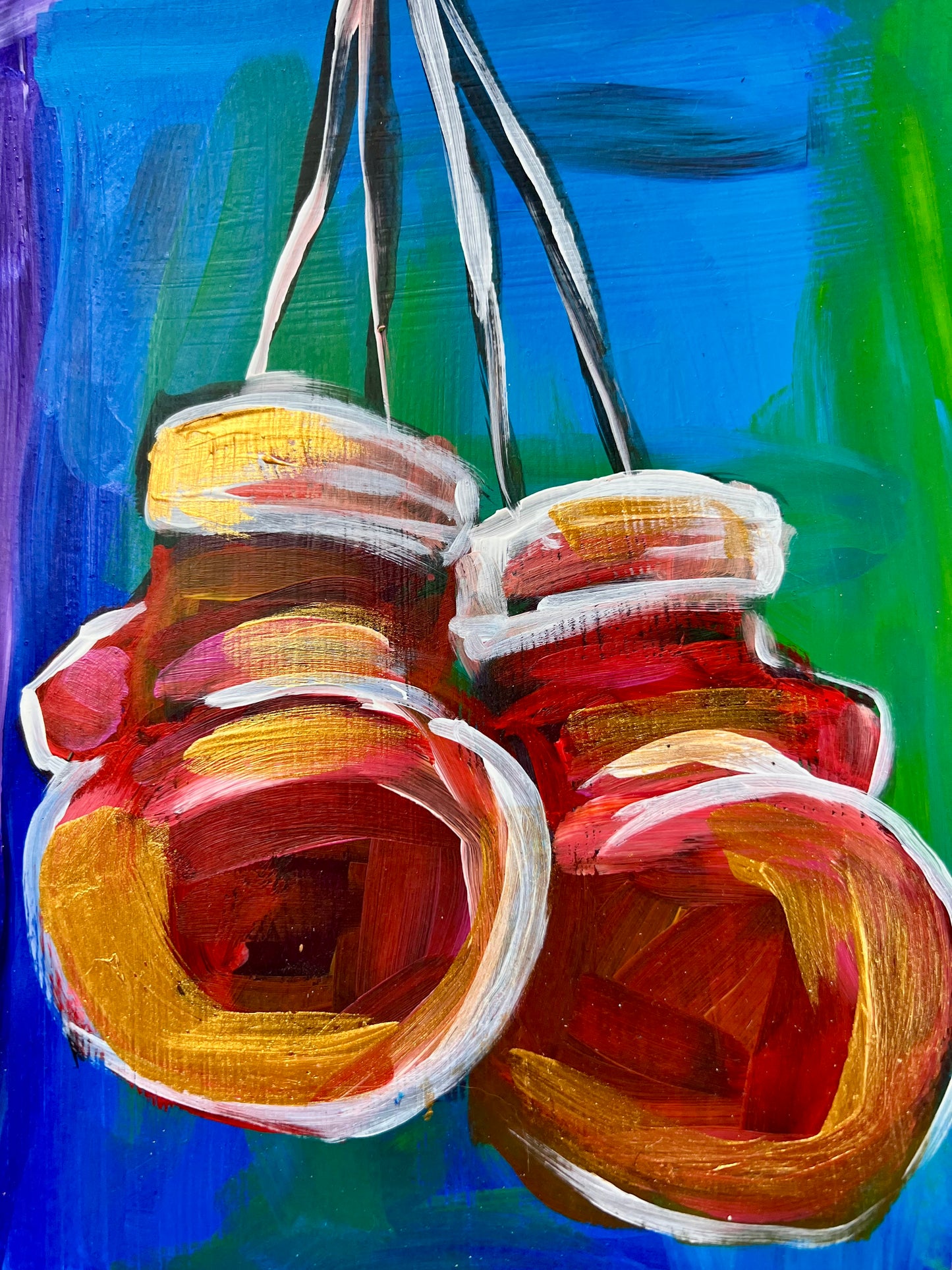 Brilliant Boxing Gloves Sketch / Archival Paper / Sunday Collection / October 2025