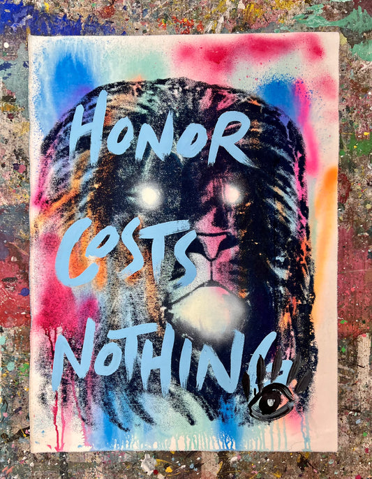 Honor Costs Nothing / Vintage Screenprint Lion / Wednesday Refresh / July 2025