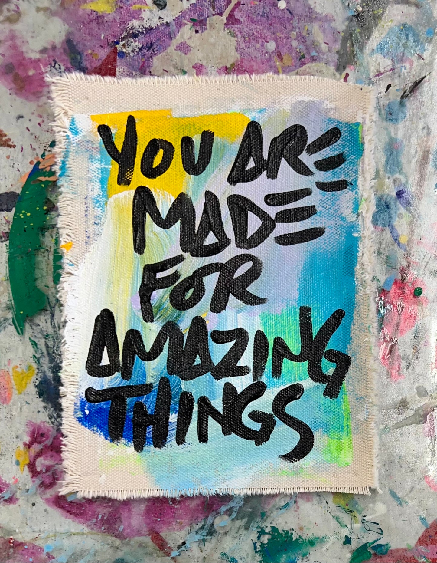 Amazing Things / Yellow, Blue & Green / Pocket Art / September 2024