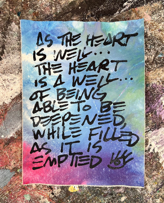 Well of Being / Blue & Pink Colorwash Mantra / March 2026