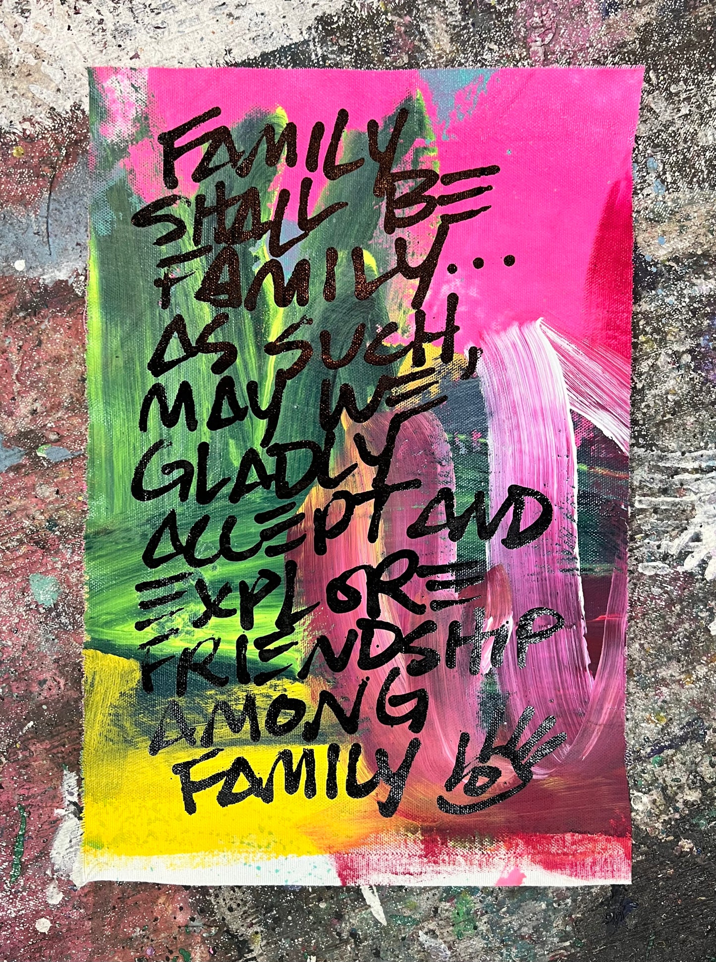 Explore Friendship Among Family / Fuchsia & Green Mantra / March 2026