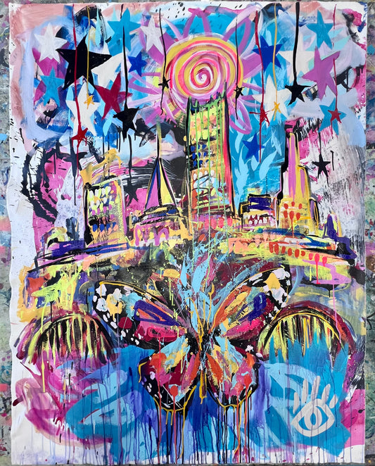 Change Can Be Amazing / Portrait Butterfly Skyline / April 2026