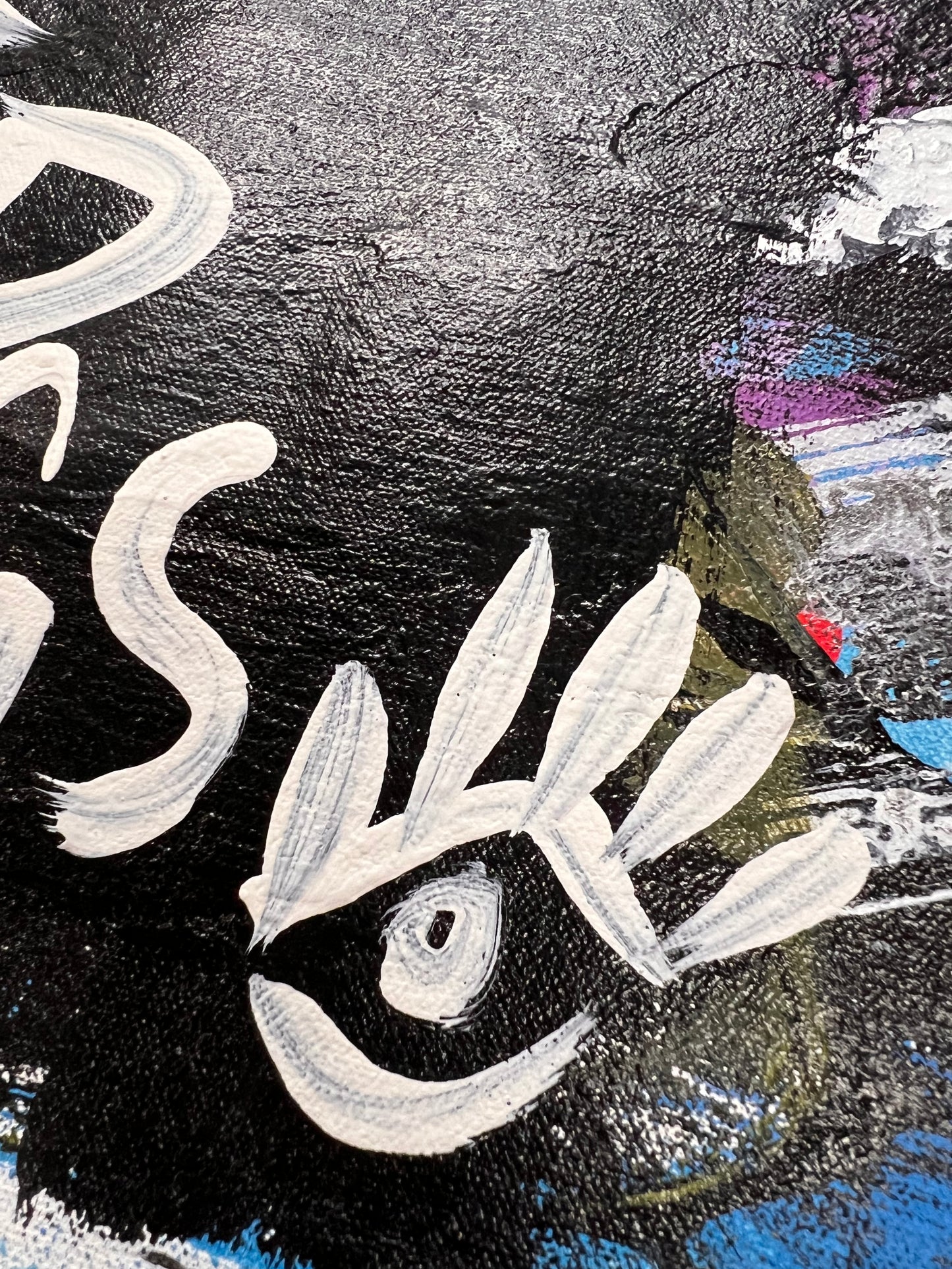 Prepare For Good Things / Black, Blue, & White / Abstract Mantra / June 2026