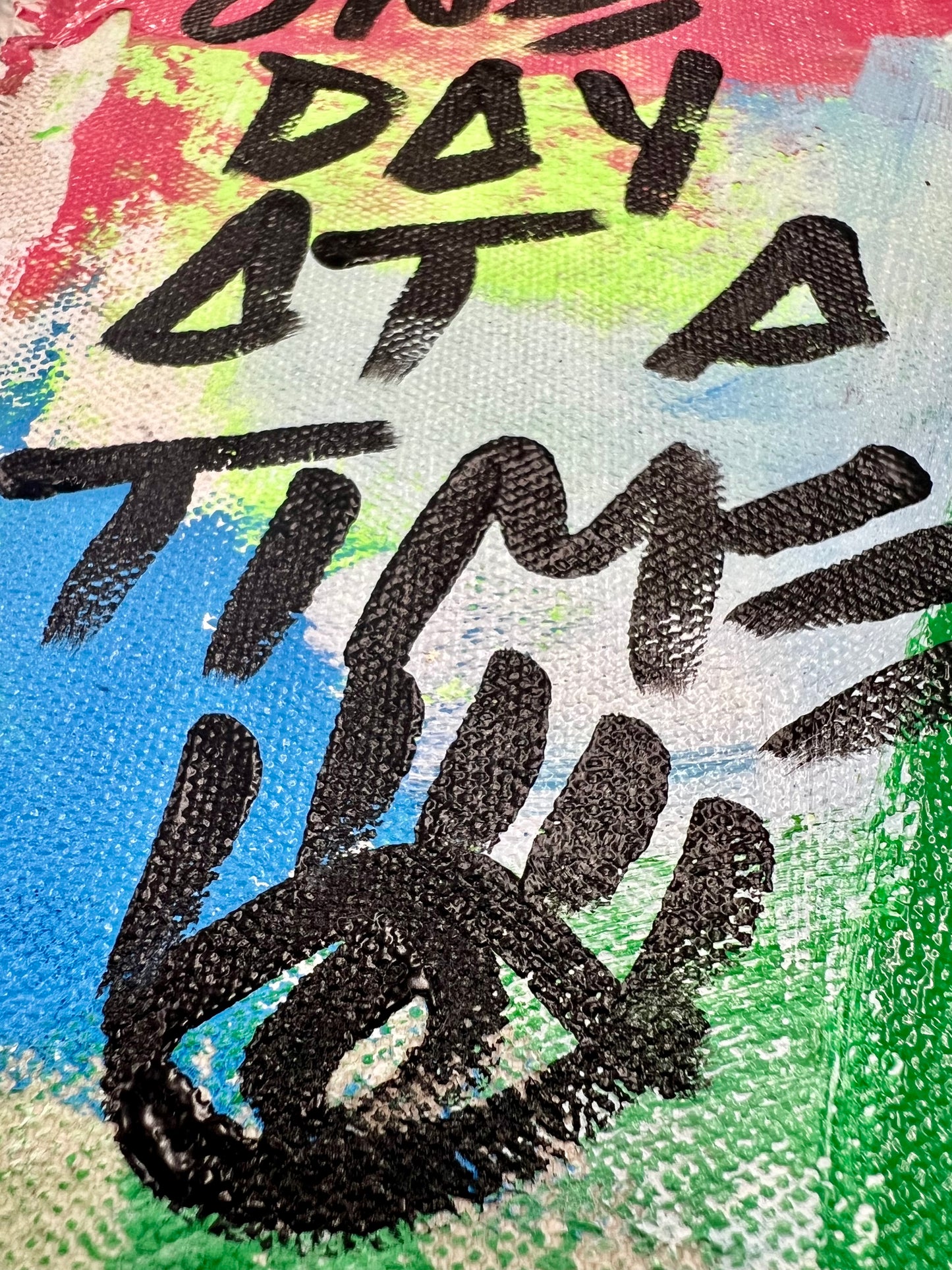 One Day at a Time / Pink, Blue & Green / Pocket Art / September 2024