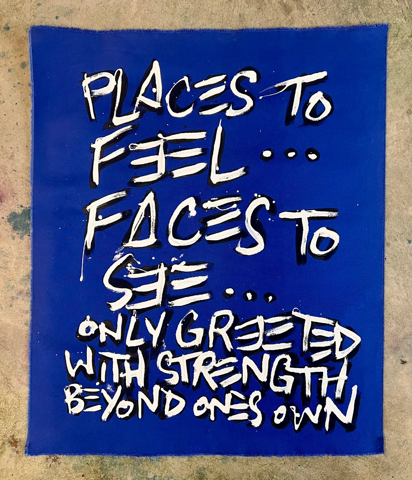 Strength Beyond One’s Own / Blue & White / Mantra / May 2026