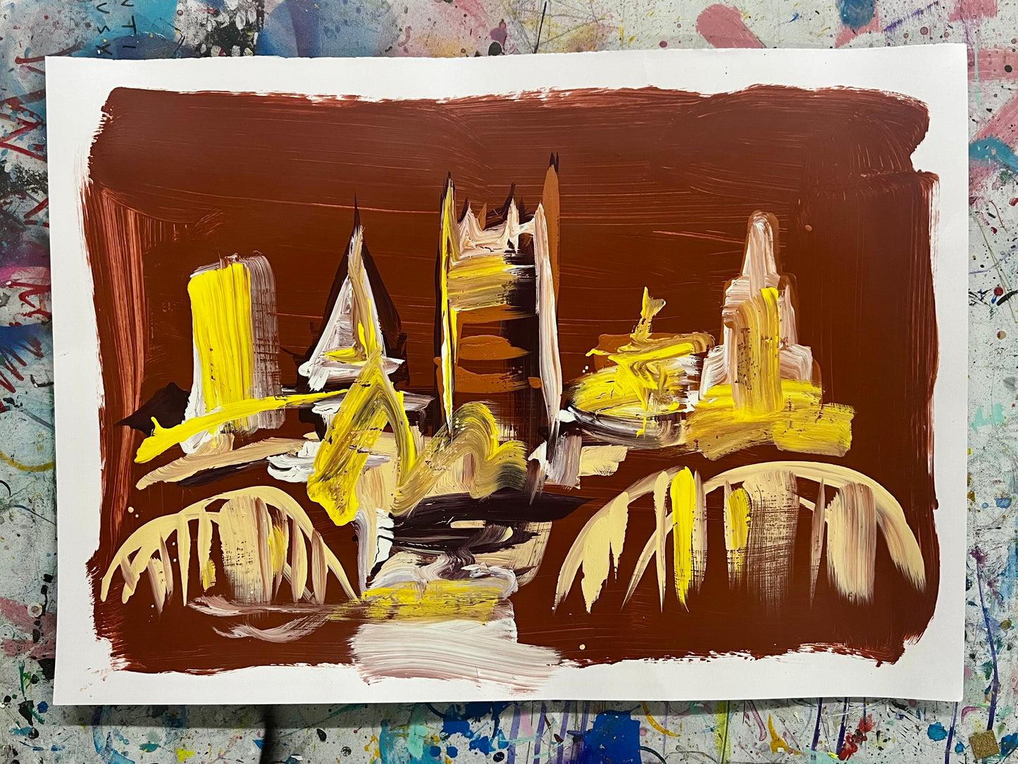 One Day at a Time / Mahogany / Archival Paper Skyline / Sunday Collection / January 2026