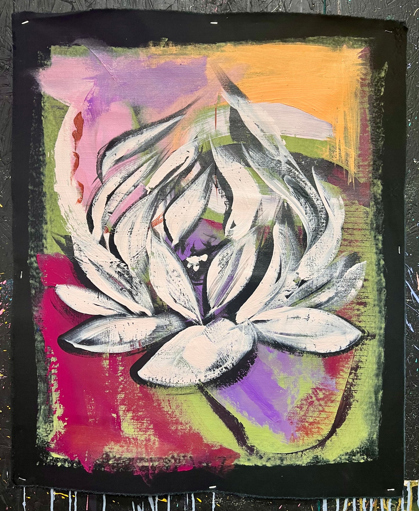 Vibrant Lotus Sketch / February 2025