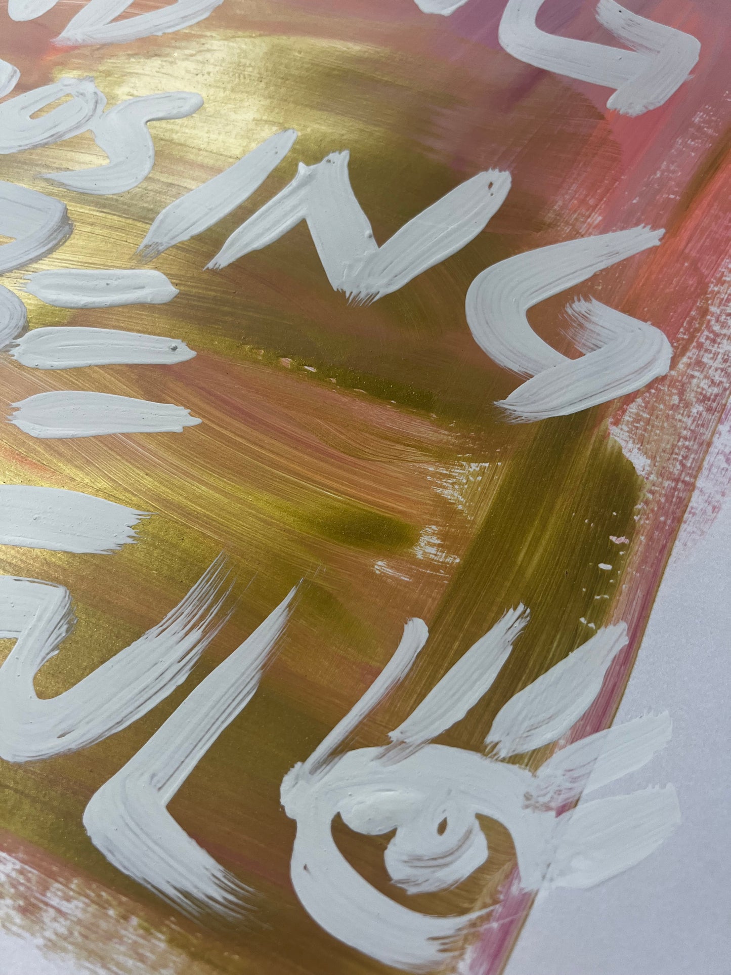 Waking Hopeful / Gold / Archival Paper Mantra / Sunday Collection / January 2026