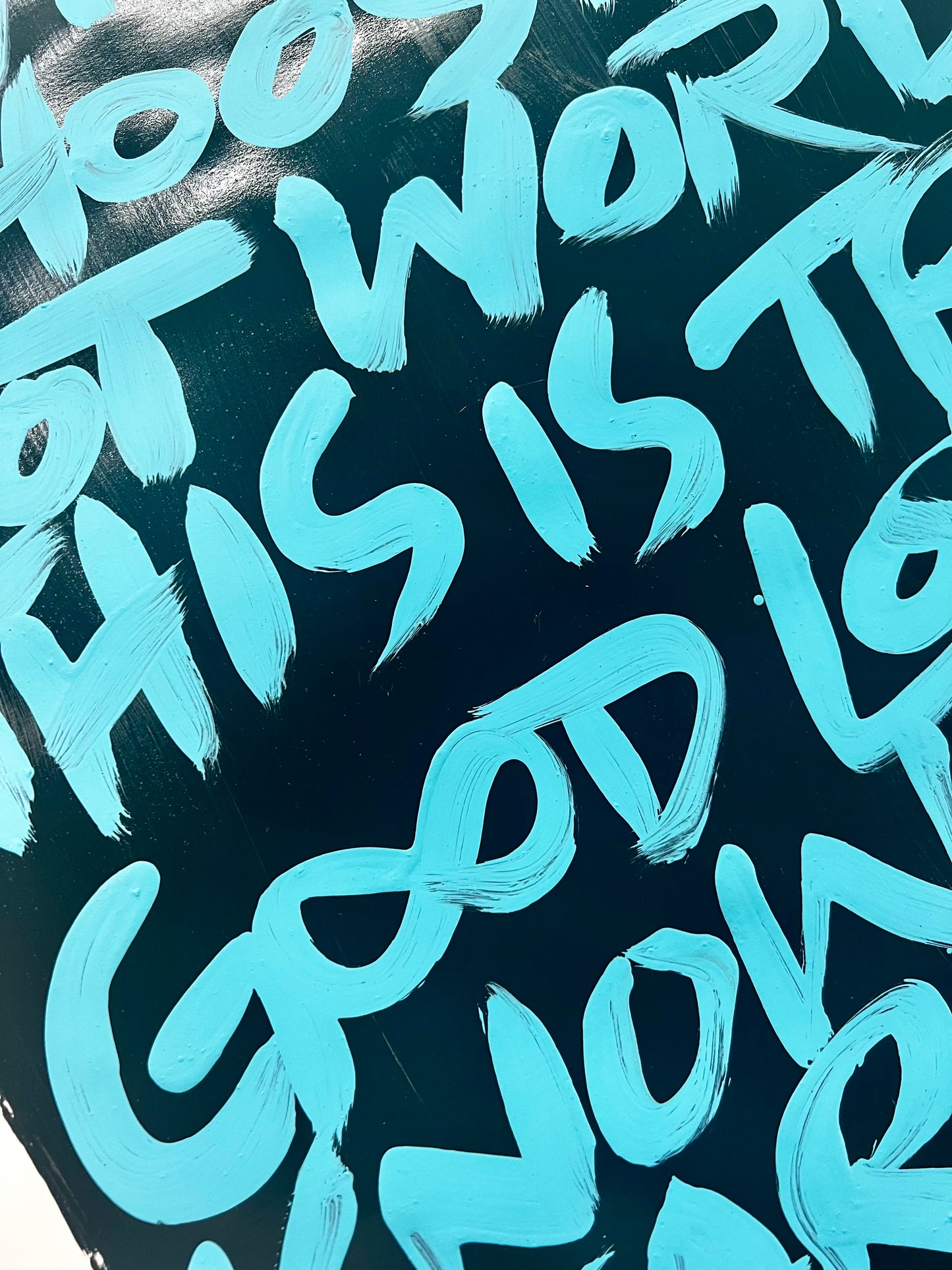 The Yearning Heart / Blue & Black / Archival Paper Mantra / Sunday Collection / January 2026