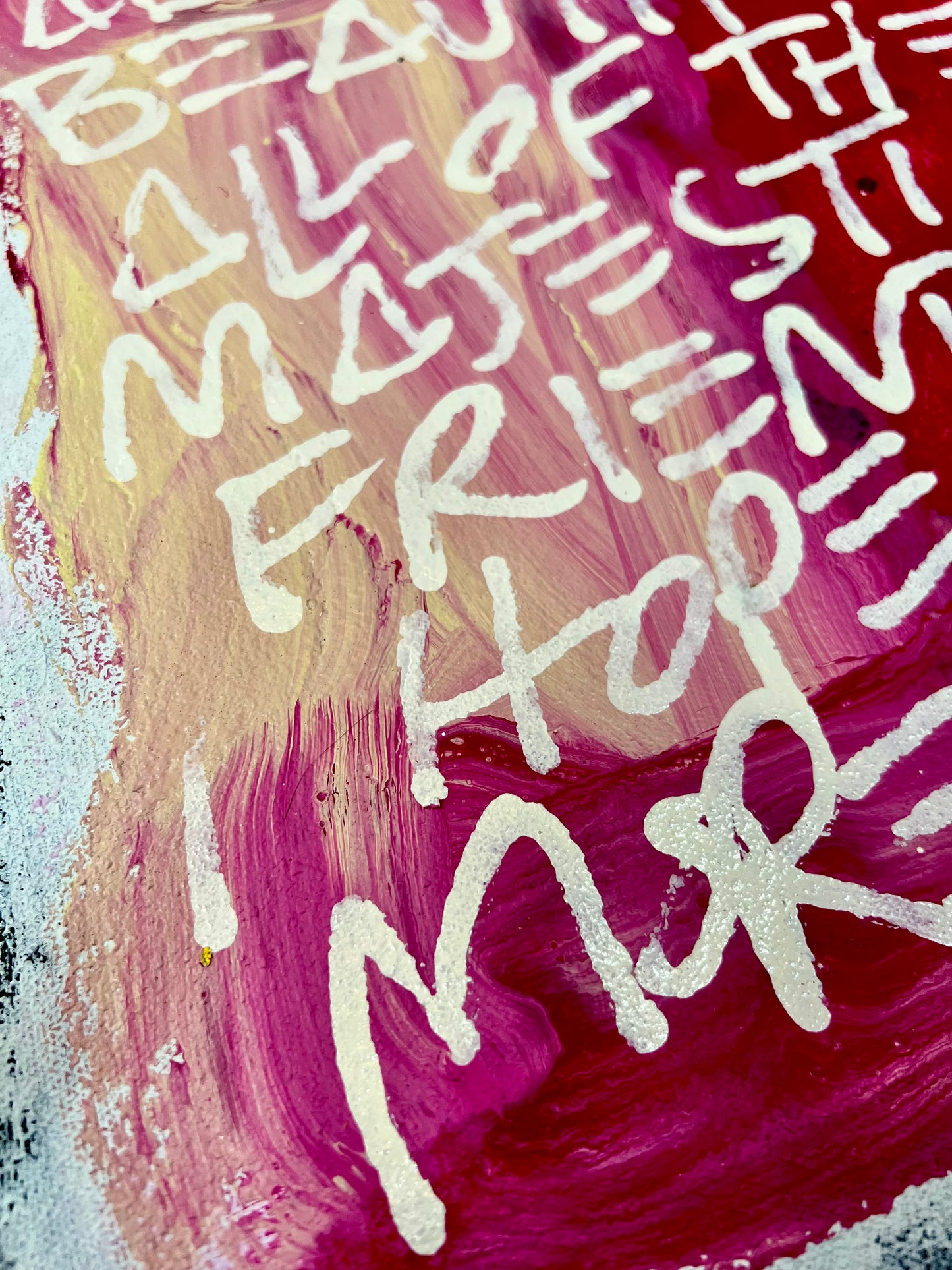 Abundantly Beautiful / Black & Fuchsia Mantra / March 2026