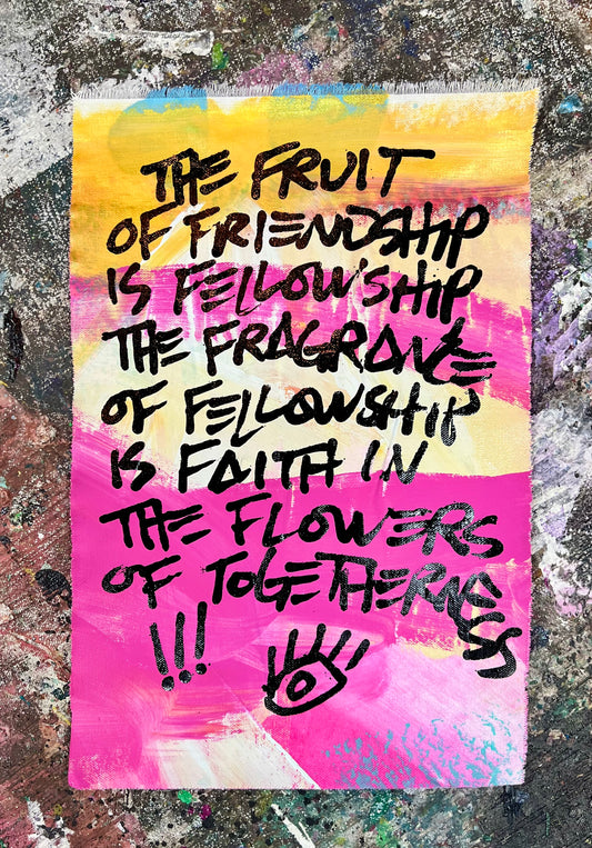 Flowers of Togetherness / Fuchsia & Gold Mantra / March 2026