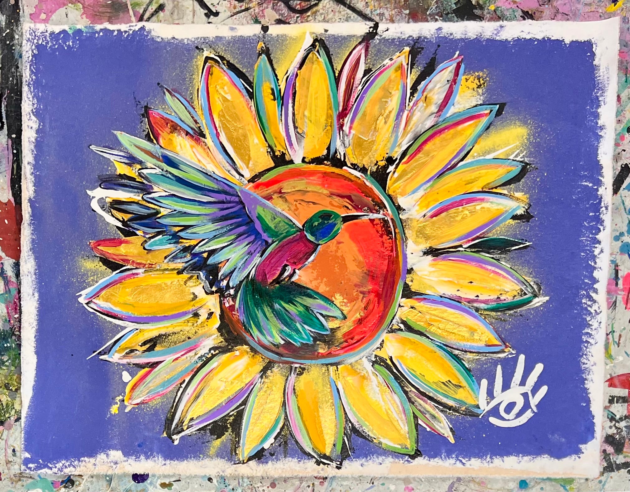 Cheerful Humming Cheerful Spirit of Gratitude / Hummingbird / Wednesday Refresh / Augus ...