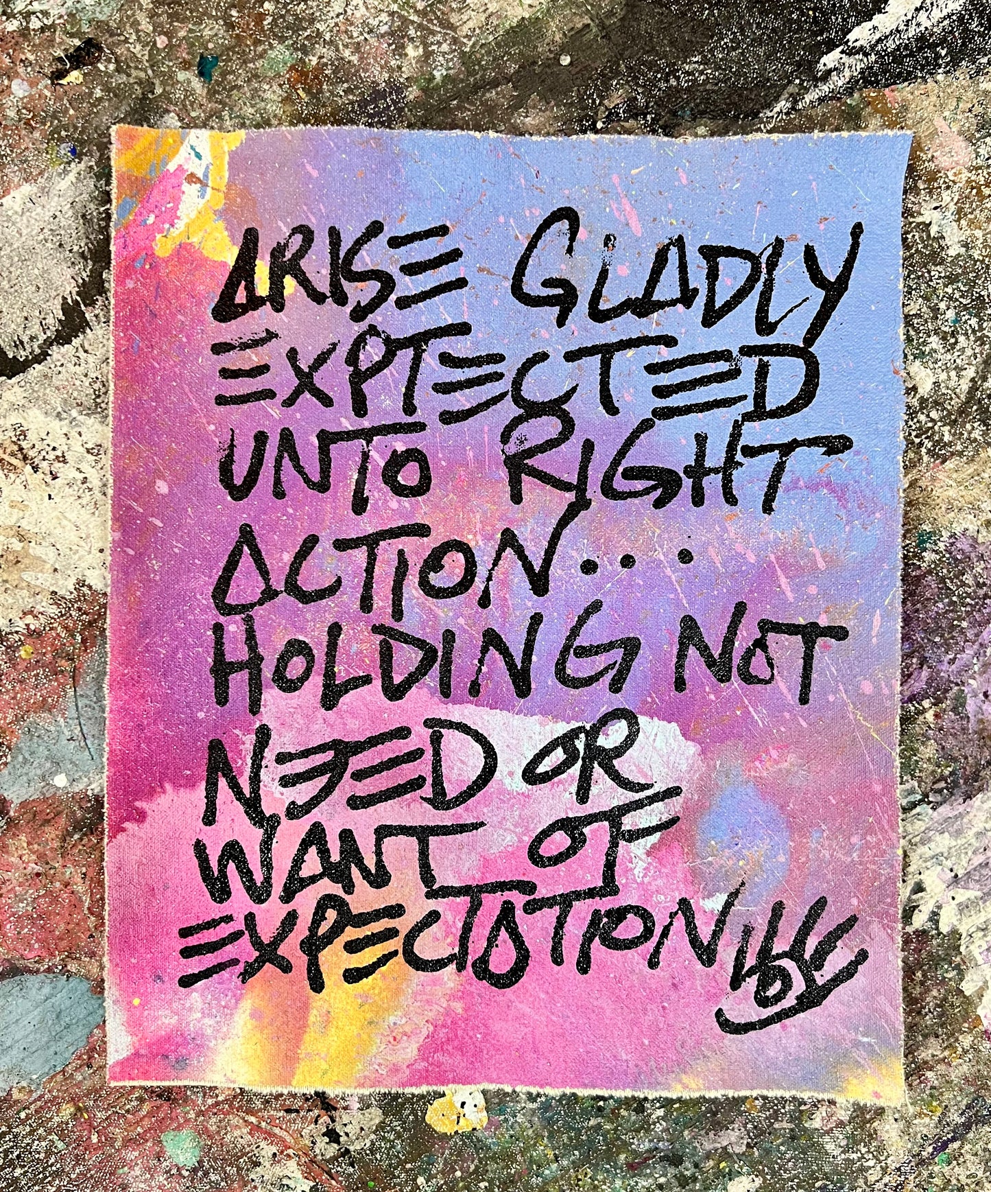 Arise Gladly / Pink & Purple Colorwash Mantra / March 2026