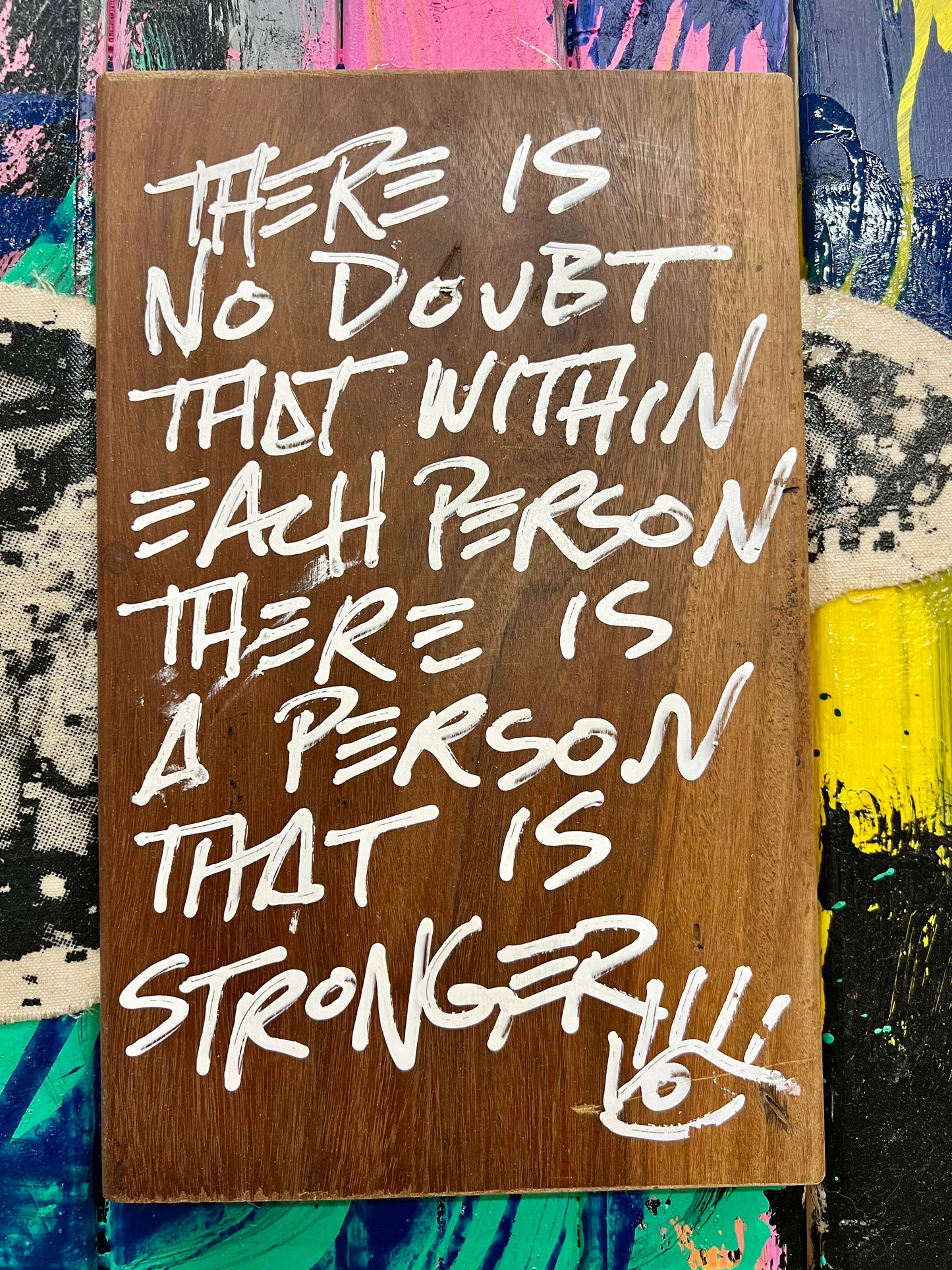 Person Stronger / Wooden Collage / January 2024