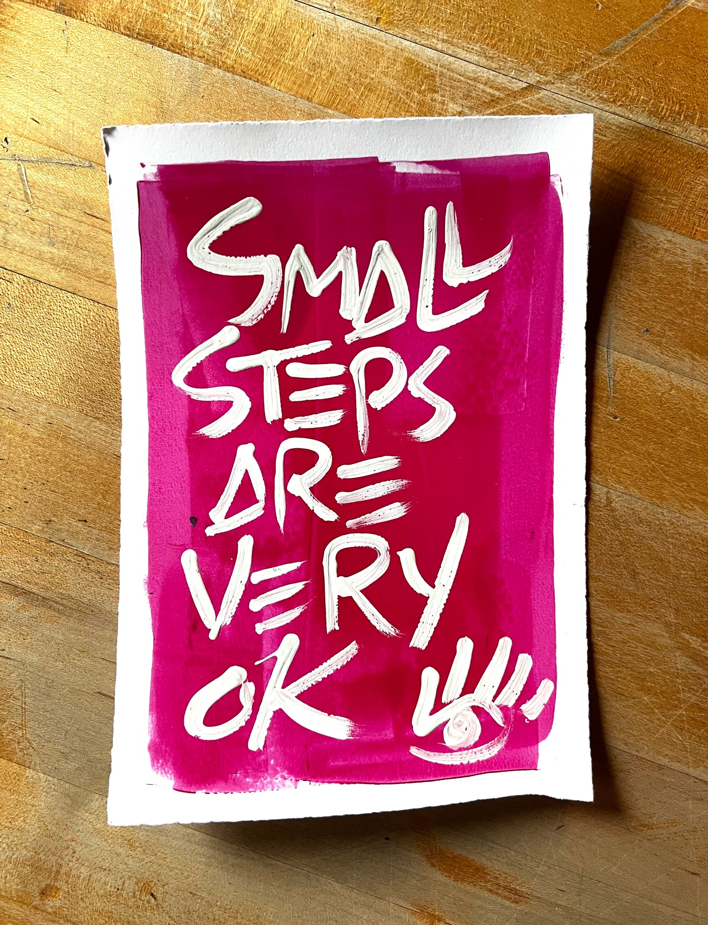 Small Steps / Fuchsia / Archival Paper Mantra / BOGO Originals / December 2025
