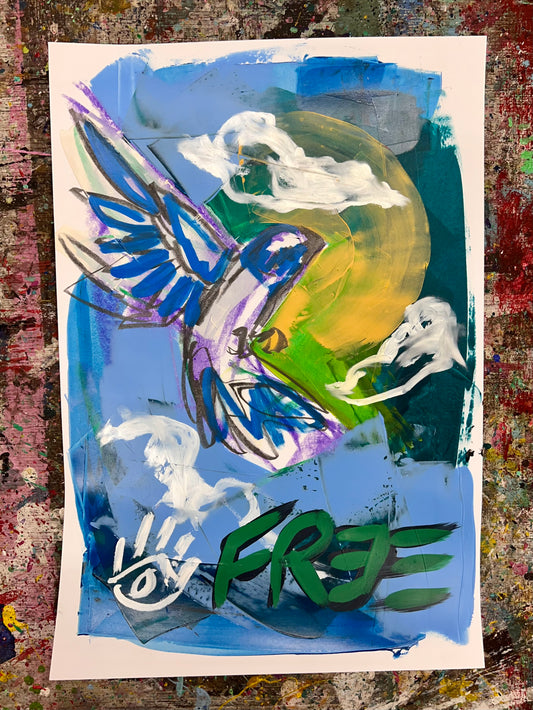 Bird in Flight Sketch / Archival Paper / May 2025