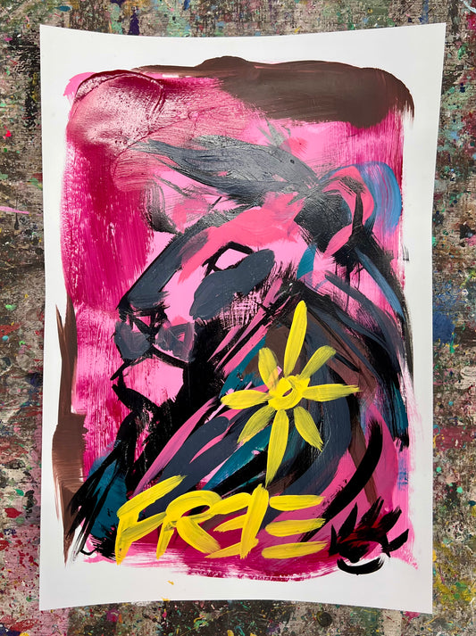 Lion Profile Sketch / Archival Paper / May 2025