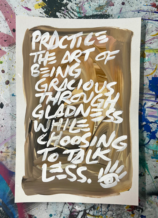 Gracious Through Gladness / Sand /Archival Paper Mantra / BOGO Originals / January 2026