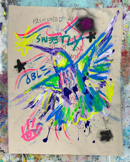 Fashioned as Sweetly Able / Hummingbird Sketch / March 2024
