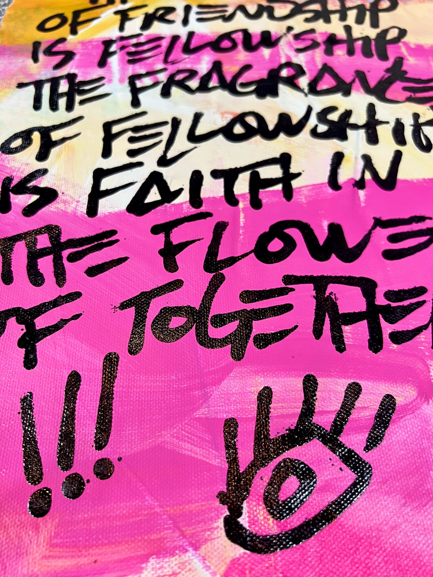 Flowers of Togetherness / Fuchsia & Gold Mantra / March 2026